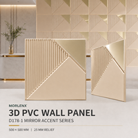 Panneaux muraux 3D modernes en PVC effet miroir à motif géométrique pour villa, appartement, chambre, hôtel, salle de sport, salle de bain, escalier