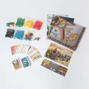 Atacado design personalizado monopoli plástico adulto crianças família miniatura token fornecedor jogos de tabuleiro fabricantes