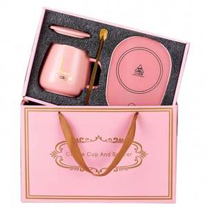 Usa Mairun 55 Degrees Constant Temperature Insulated Paper Cup Set with Heating Function <b>Gift</b> <b>Box</b> Included - Product Image 1