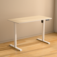 Bureau commercial mural électrique réglable en hauteur, moderne, durable, écologique, peu encombrant, avec chemin de câbles intégré et anti-collision