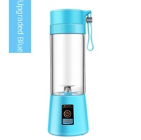 Mini-mixeur électrique portable rechargeable avec 6 lames en acier inoxydable, machine à jus USB pour usage domestique, pour jus de fruits