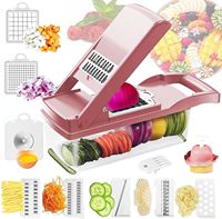 Beste Verkoop 12 In 1 Draagbare Multifunctionele Uiensnijder Fruitsnijder Aardappelschiller Handmatige Groentechopper