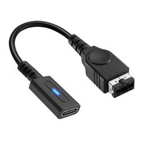 Câble de charge TYPE-C noir de 10 cm pour GBA SP, cordon d'alimentation court et stable pour console de jeu