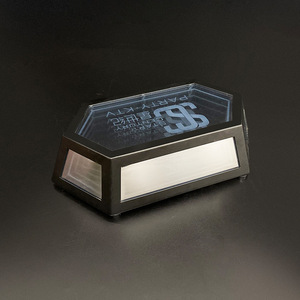 Support à vin lumineux à LED avec lumière bleu glace pour présentoir à spiritueux, utilisation pour fêtes et KTV - Product Image 4