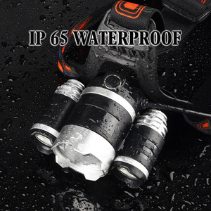 Sáng Led Đèn Pha XML T6 18650 đầu đèn Torch công suất cao Zoom có thể sạc lại pin cắm trại đen đầu đèn - Product Image 3