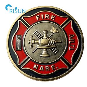 Fabricant personnalisé 3D Nouveauté US Engine Fire Truck FD Fire Dept Rescue <span class=keywords><strong>Pompier</strong></span> Custom Fire Department Challenge Coin - Product Image 2