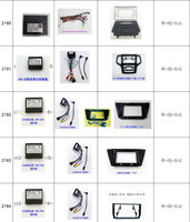 Autoradio universel pour voiture, lecteur DVD, écran stéréo noir, autoradio Android, panneau d'installation pour tableau de bord, cadre de montage