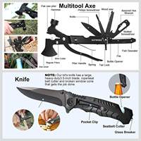 Kits de survie en plein air 18 en 1, équipement et outils tactiques de survie pour le camping, la randonnée, la chasse, l'aventure en plein air