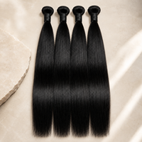 Cheveux humains vierges bruts non traités de grade 12A 15A, origine Vietnamienne, donneur unique, cuticules alignées, lisses comme des baguettes, provenance Cambodgienne, en paquet