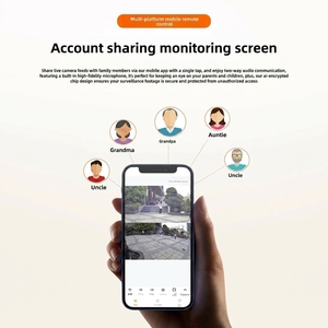 Caméra ampoule V380 à double objectif avec capteur CMOS, surveillance domestique WiFi, caméra de sécurité extérieure sans fil HD double vue avec stockage cloud - Product Image 3