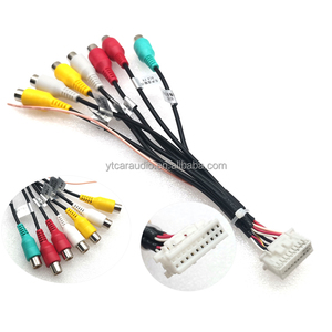 20Pin Универсальный Автомобильный Android стерео радио <span class=keywords><strong>RCA</strong></span> выходной провод Aux-in адаптер кабель AV-in AUX-Out кабель - Product Image 1