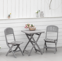 Table pliante multifonctionnelle de style européen en plastique pour meubles d'extérieur, appartement, jardin, salon, hôtel, maison, bureau