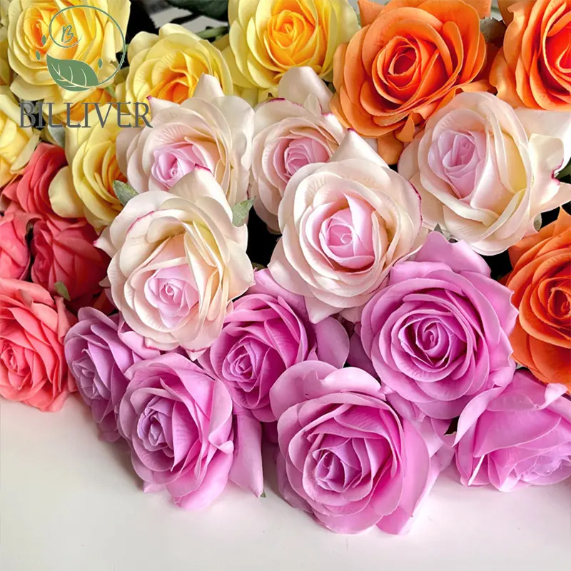 Simulazione rosa di alta qualità nuovo matrimonio galleggiante fiore fai da te abbigliamento decorativo con decorazione floreale fiori finti