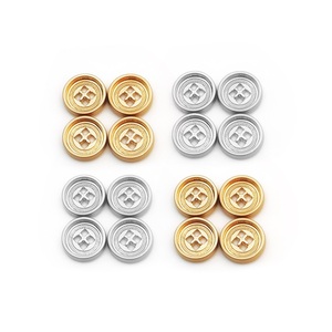 Four-Hole Metal Shank <b>Buttons</b> Clothing Zinc Alloy Sewing Garment Accessories for Shirt Coat - Product Image 5