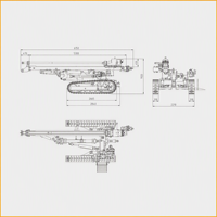Machine de forage minière multi-angles, appareil de forage de puits facile à utiliser, appareil de forage hydraulique pneumatique DTH
