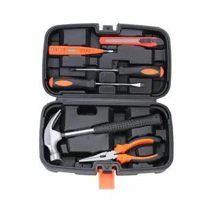 Household Practical Carbon Steel Tool Repair Set 9-piece Set Of Manual Hardware Tools