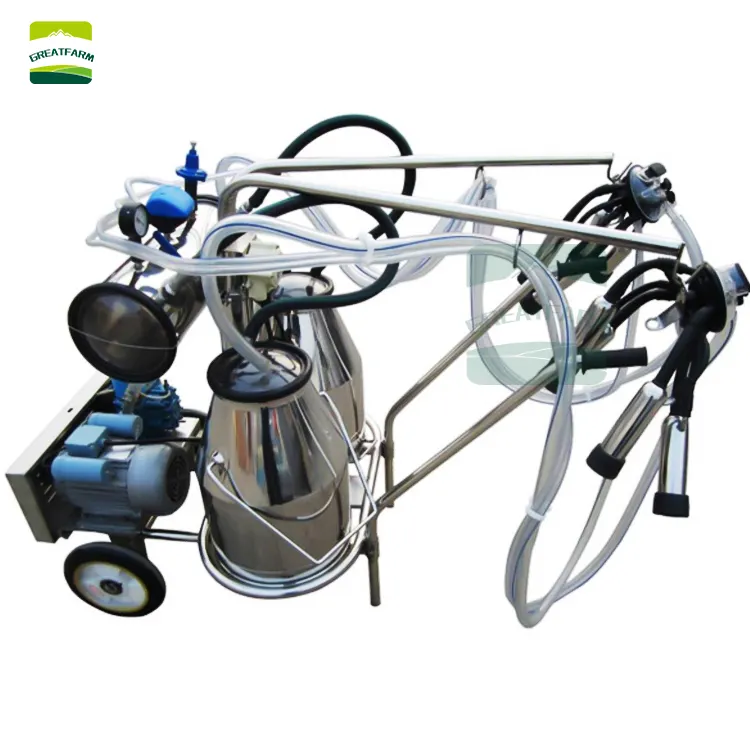 Electric single cow portable Milking Machine and Low Price Full Automatic Cow Milk Machine For vacuum pump