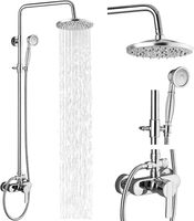 Robinet de baignoire et de douche en laiton antique, robinets de douche de style vintage, mitigeur de douche vintage, robinets de douche apparents vintage