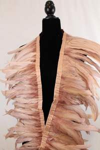 Cinta de tela de costura naranja tostado, adorno de flecos de plumas para manualidades Diy, ropa, vestido, disfraz, sombrero, accesorio, fiesta, hogar, decoración de boda - Product Image 3