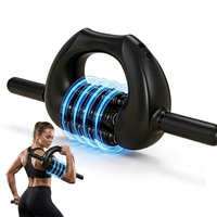 Masseur électrique à percussion roulante avec design multi-poignées, rouleau musculaire motorisé pour soulager la douleur corporelle et favoriser la récupération sportive
