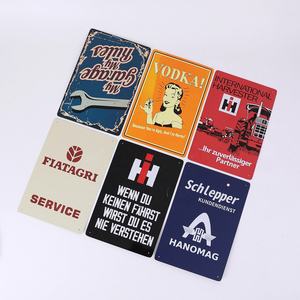 Ingrosso metallo pubblicità segno di latta appesa a muro piatto retrò stile birra segni Vintage targa decorativa - Product Image 2