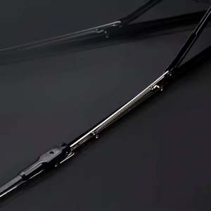 Parapluie de voyage pliable en 3 sections, entièrement automatique, coupe-vent, en polyester pongé, promotionnel, pour cadeau avec logo vintage - Product Image 5