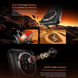 Versione Globale Oukitel G6 Telefono Rugged, 6GB+256GB Batteria Grande da 10600mAh Android 16 4G Telefono <span class=keywords><strong>Cellulare</strong></span> <span class=keywords><strong>Impermeabile</strong></span> - Product Image 6
