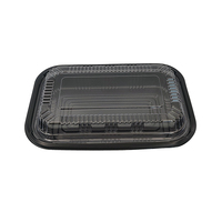 JY-815 Umweltfreundliche Lebensmittelbox mit Kleinen Ohren Rechteckige Flache Plastikschale mit Deckel Rechteckiger Sushi-Lebensmittelbehälter Verpackungsbox