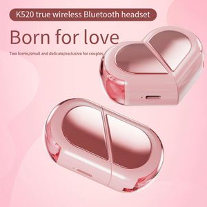 Audífonos Inalámbricos TWS Súper Mini Invisibles con Indicador LED, Cero Retraso, ANC, IPX4, Resistentes al Agua, K520, Audífonos Intrauditivos para Chicas - Product Image 2