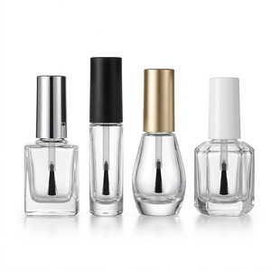 Contenitori in Vetro Trasparente per Smalto da 8ml, 9ml, 15ml con Applicatore e Tappo per Riempimento e Bellezza delle Unghie - Product Image 1