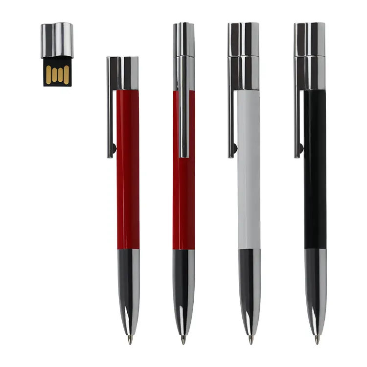 Best quality pen drive business corporate gift USB flash drive pen ballpoint pen with custom logo