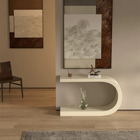 Console moderne en métal pour salon, entrée, design luxueux à fixer au mur