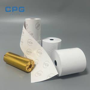 Papier thermique de qualité professionnelle sans BPA 80x80mm 45gsm faible poussière impression sur toute la surface longue durée de conservation des images rouleau jumbo - Product Image 1