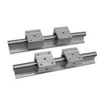Rail de guidage linéaire rond SBR30 de haute qualité HLTNC avec support en aluminium et bloc de roulement SBR30UU pour moteur, pièces PLC et CNC