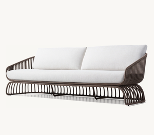 ALARO Nouveau Design Mobilier de Jardin en Rotin, Chaise Longue Pliante en Rotin pour Toutes Saisons, Trois Places - Product Image 4