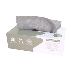 Chiffon de nettoyage en microfibre absorbant en boîte 20*20cm Lingettes de cuisine réutilisables Serviettes en microfibre avec boîte distributrice - Product Image 3