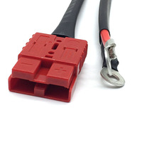 كابل موصل SB50 بطول مخصص 50 أمبير أحمر/أسود 6AWG 8AWG 10AWG للبطارية والطاقة الشمسية والمركبات الترفيهية والرافعات الشوكية