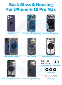 Оптовая продажа, Заводская поставка, высокое качество для <span class=keywords><strong>iPhone</strong></span> <span class=keywords><strong>6G</strong></span>-14P RO MAX задняя крышка, дизайн задней панели, корпус мобильного телефона - Product Image 5