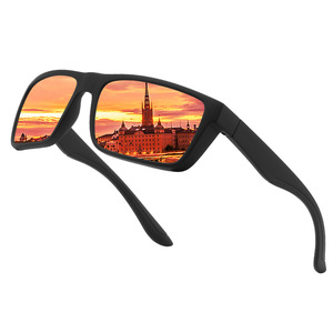 Lunettes de vélo UV400, monture PC, verres TAC, vision nocturne, extérieur, unisexe, noir - Product Image 2