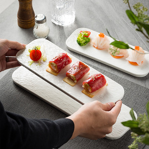 Piatto Quadrato in Ceramica Bianca Opaca per Bistecche, <span class=keywords><strong>Piatti</strong></span> Freddi, Insalate, Pasta, Torte, Dessert, Vassoio <span class=keywords><strong>di</strong></span> <span class=keywords><strong>Servizio</strong></span> per Buffet - Product Image 1