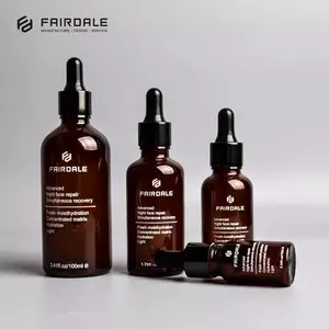 Trending Products Amber 15ml 30ml 50ml Dropper Glass Bottles Body Hair Essential Oil Bottle