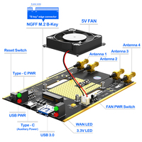 Module M.2 NGFF 4G/5G, adaptateur USB 3.0, refroidissement par ventilateur actif, alimentation Type C, prend en charge les cartes SIM Standard/Micro/Nano pour ordinateur portable et PC