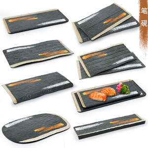 Platos Rectangulares de Melamina, Forma Irregular, Duraderos, para Restaurante, Hotel, Fiestas, Sushi, Sashimi, Barbacoa, Hot Pot, Platos para Cena - Product Image 2