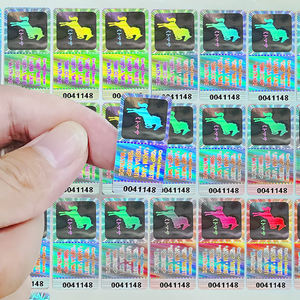 Şarap ürünleri için özel 3D holografik folyo baskı kendinden yapışkanlı kalıcı 3D Hologram etiket - Product Image 6