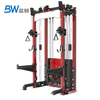 Équipement de musculation Bw Gym : Cage à squats et machine à câbles croisés, station multifonction multi-gym
