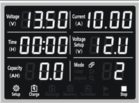 Probador Analizador de capacidad de pantalla LCD para baterías de plomo-ácido y Ni-MH Probador de prueba de regeneración de descarga de carga de ciclo automático