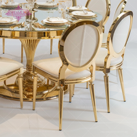 Meubles de luxe pour événements et mariages, table à manger 8 places, vente en gros