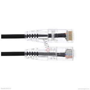Câbles de raccordement OEM Ultra Slim UTP CAT6A Câble réseau non blindé 28AWG <span class=keywords><strong>10Gb</strong></span> PVC LSZH Ethernet Transparent Boot <span class=keywords><strong>RJ45</strong></span> Patch Cord 1m - Product Image 6