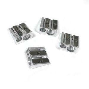 Sacapuntas de Metal y Aluminio Personalizado, Mini, Bonito, con Forma Inclinada y Doble Orificio, para Material Escolar y de Oficina - Product Image 3