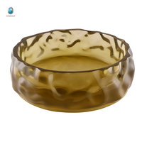 Lavabo transparent de couleur verte en résine de pierre de surface solide de luxe